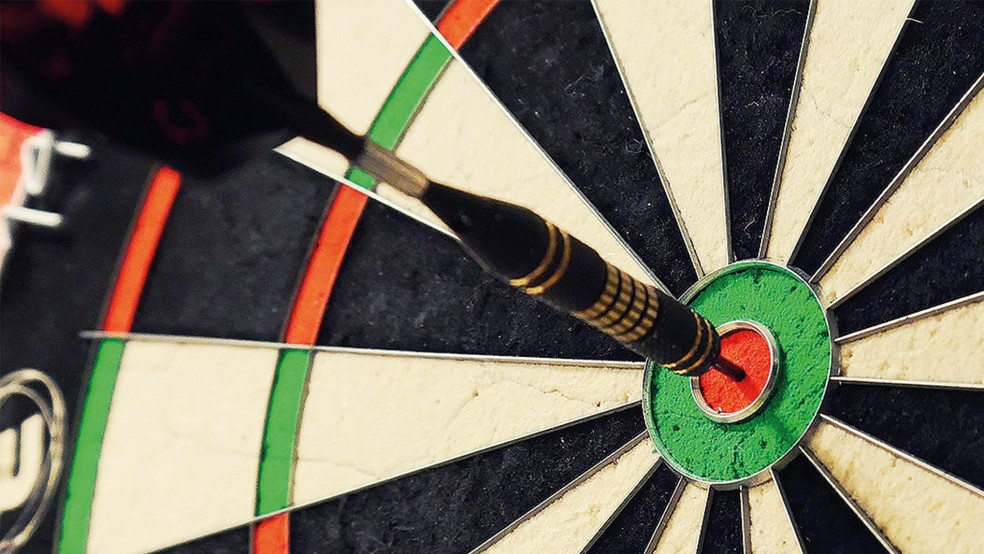 Höchstes Doppelfeld: das Bullseye mit 50 Punkten.  © Foto: Pixabay