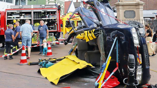 Begegnung mit Rettungskräften