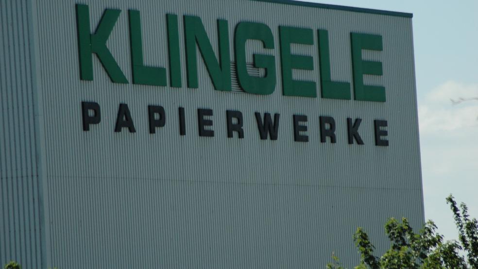 Die Auslösung der Brandmeldeanlage im Papierwerk Klingele wurde nach Angaben der Feuerwehr durch eine geplatzte Leitung der Sprinkleranlage verursacht. © Szyska