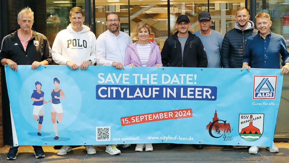 Das Organisations-Team des Citylaufs in Leer freut sich auf den 15. September.  © Foto: Ammermann