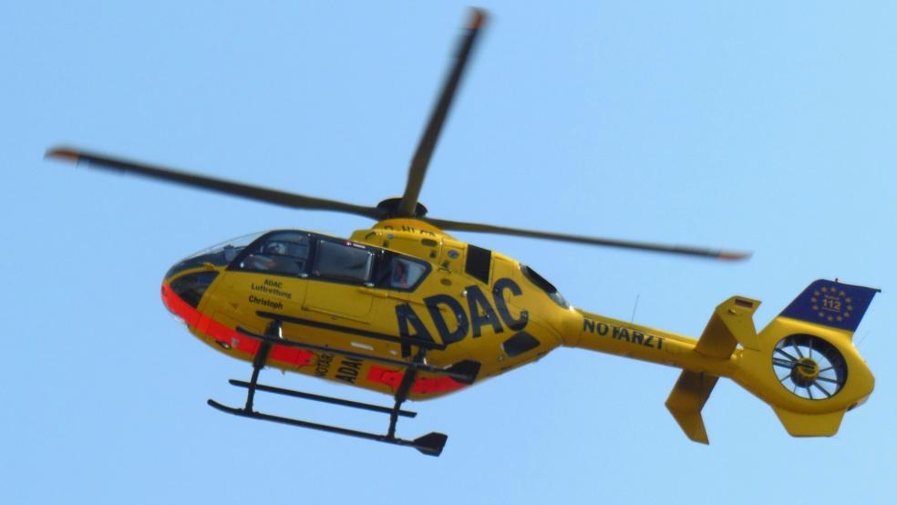 Ein Rettungshubschrauber brachte den verletzten Mann ins Krankenhaus. © ADAC