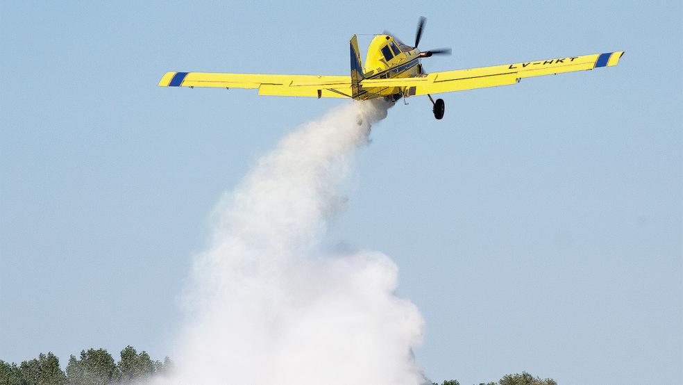 Der Flugplatz in Nüttermoor dient weiterhin als Ausweichstandort für die in Niedersachsen stationierten Lösch-Flugzeuge.  © Foto: Flugplatz GmbH