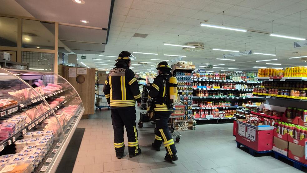 Im Bereich des Backshops fanden die Feuerwehrleute die Ursache für die Auslösung der Brandmeldeanlage. © Feuerwehr