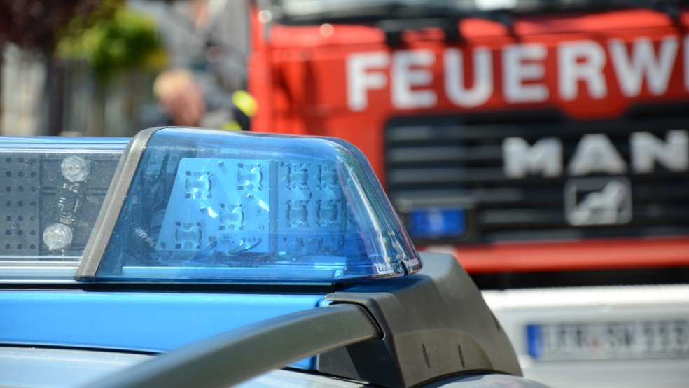 Polizei und Feuerwehr waren heute Morgen schon früh gefordert. © Symbolfoto: Hanken