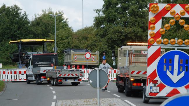 Kreisel in Stapelmoor schon heute gesperrt