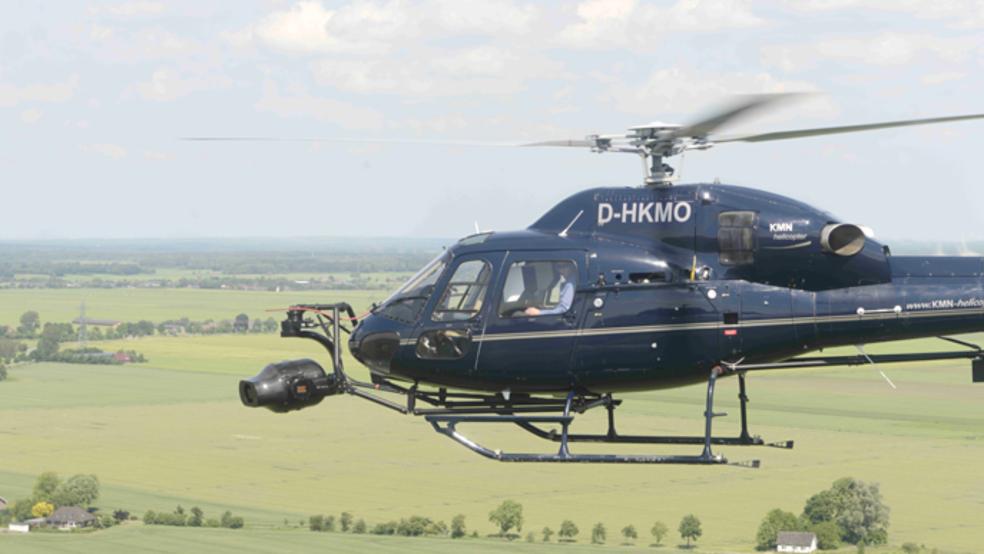 Eingesetzt wird ein Hubschrauber der KMN Koopmann Helicopter GmbH aus Sommerland im Kreis Steinburg (Schleswig-Holstein). © KMN Koopmann Helicopter GmbH