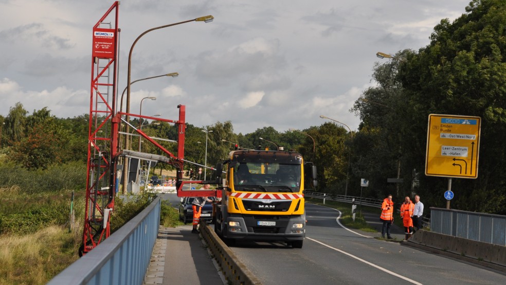 Die Ledabrücke ist Mitte Oktober zwei Tage lang nicht für Kraftfahrzeuge passierbar. © Wolters