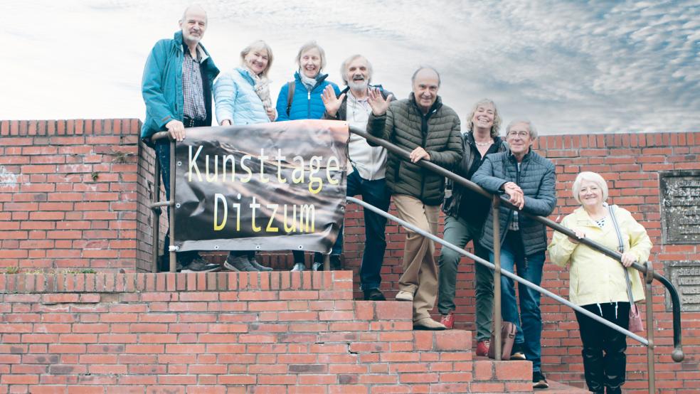 Das heutige Kunsttage-Team besteht aus Wolfgang Vagelpohl, Carola Bruhns, Karoline Jugl, Peter Schönfeld, Kristian Scholz (Vorsitzender), Lydia Tuijnman, Jürgen Blohm und Rosina Zierleyn. Nicht im Bild, aber ebenfalls dabei: Alexander Delitzsch und Johannes Kimmel-Groß.  © Foto: privat