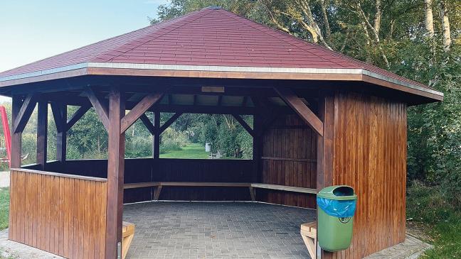 Neue Pavillons laden zum Verweilen ein