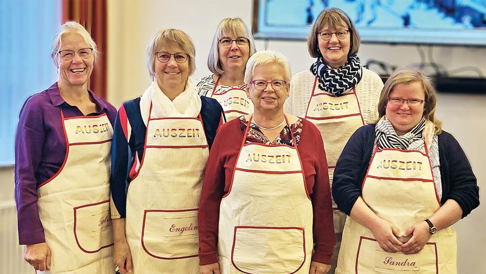 Sie sorgten für das Wohl der Gäste: (von links) Katrin Meinders, Engeline Kruse, Siglinde Hilbrands, Elvira Baumann, Femmy Kolthoff und Sandra Leyhe. Es fehlt Anita Janßen.  © Foto: privat