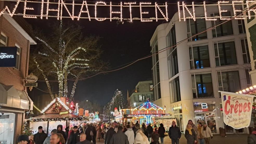 Aufgrund des Weihnachtsmarktes werden Straßen in Leer gesperrt. © Szyska/Archiv