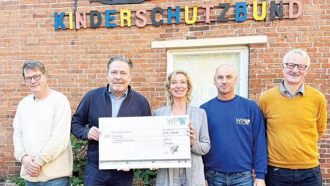 Weener Plastik unterstützt Kinderschutzbund