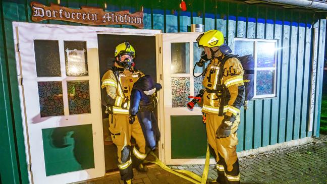 Vereinshaus in Vollbrand: Übung in Midlum gemeistert