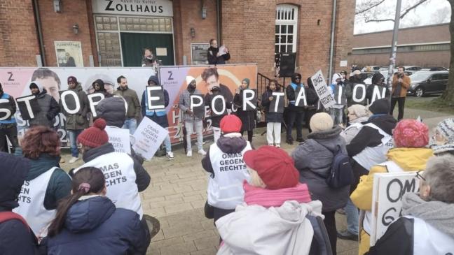 Protest gegen Abschiebung in Leer