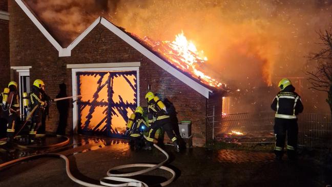 Scheune durch Brand zerstört