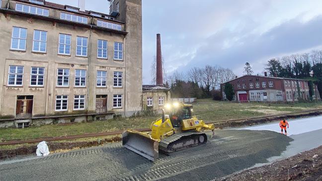 Gleisbett kommt in Form