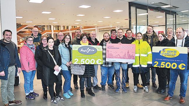 Gutscheine für Gewinner der Weihnachtsverlosung