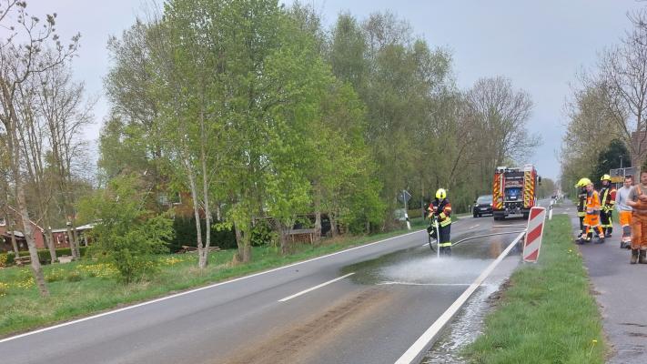 Güllespur war etwa einen Kilometer lang