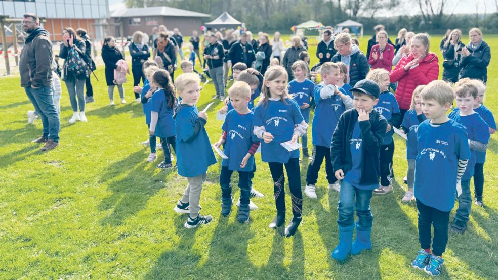 Rund 170 KInder nahmen an der ersten Kita-Olympiade teil – es war ein voller Erfolg.  © Foto: Stadt Weener