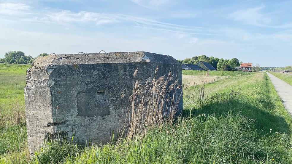 Eine Kasematte bei Booneschans, nahe Bad Nieuweschans. Bunker dieses Typs waren vor dem Zweiten Weltkrieg von den Niederländern errichtet worden.  © Fotos: Hanken