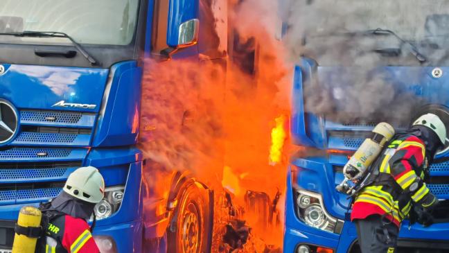 800.000 Euro Schaden bei Lkw-Brand