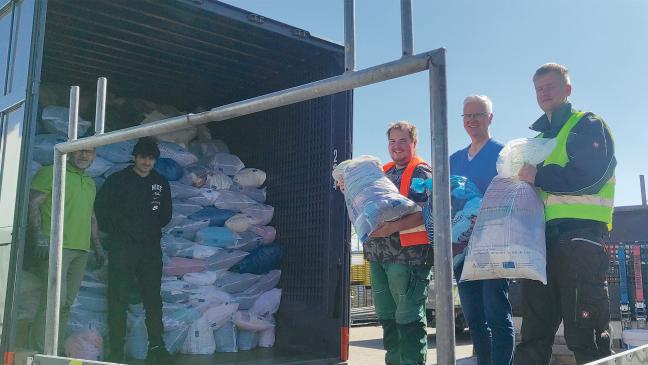 Bunder Kleidersammler hatten Spaß bei der Arbeit