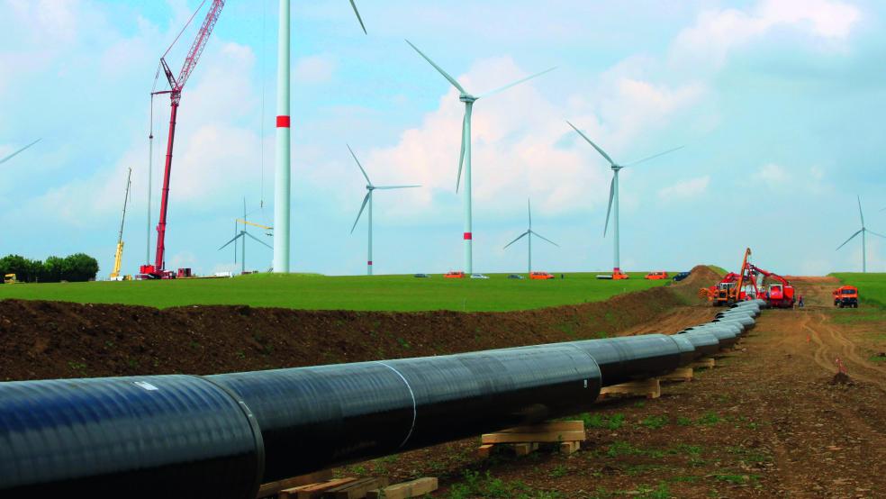 So soll es aussehen, wenn die Wasserstoff-Leitung wie geplant durch das Rheiderland verlegt wird. © Open Grid Europe GmbH