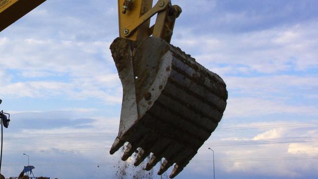 Bagger beschädigt Gasleitung