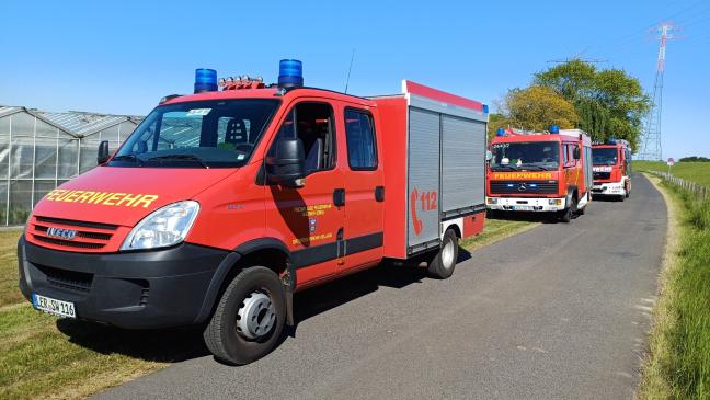 Rauch am Deich in Halte, aber kein Feuer