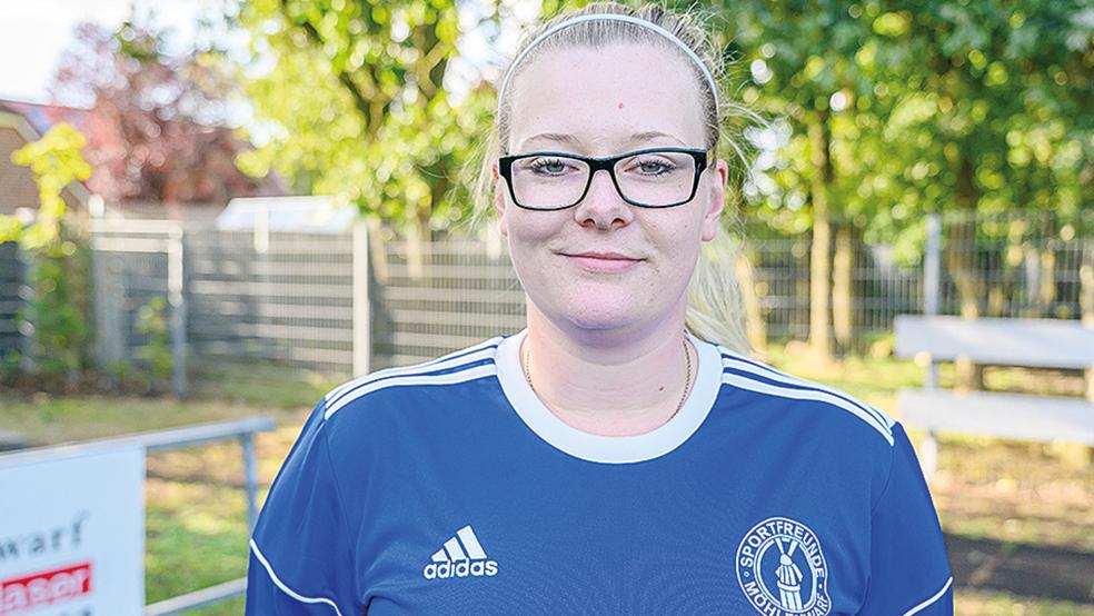 Mareike Hartog brachte Möhlenwarf II gegen Wiesmoor in Führung.  © Foto: Jungbelut