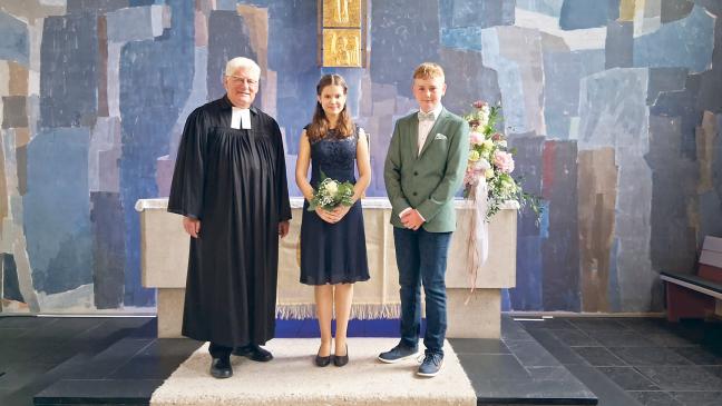 Lina Buß und Jonas Lauts konfirmiert