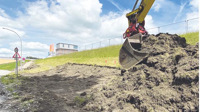 Rasen ab für neue Rampen