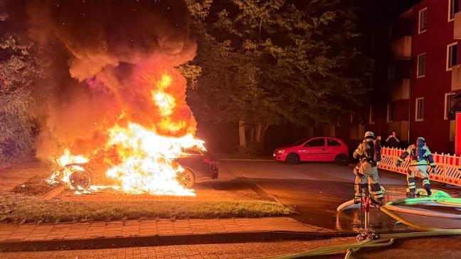 Schon wieder brennen Autos in Loga