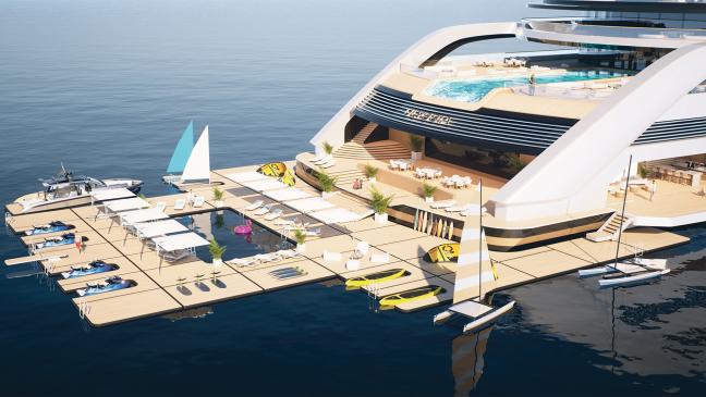Leinen los zur Vermarktung für Giga-Yacht