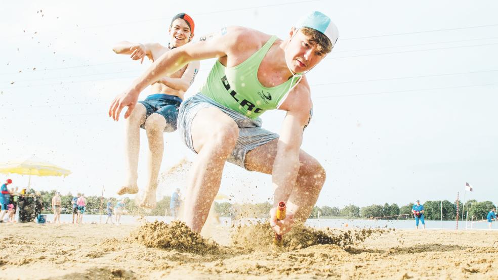 Silvio Fechner holte in der Disziplin Beach Flags einen starken vierten Platz.  © Fotos: privat
