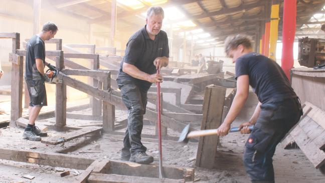 Reithalle wird zur Großbaustelle