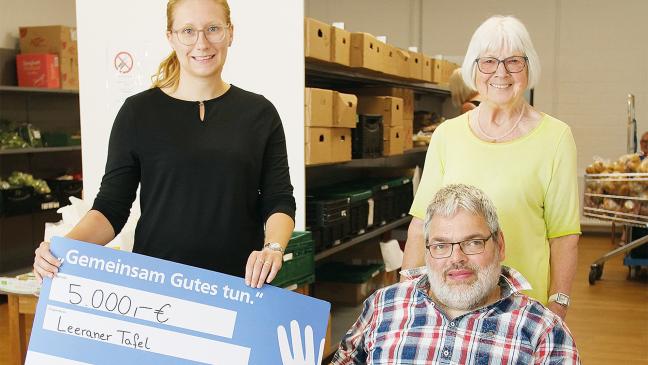 15.000 Euro für Tafeln in Ostfriesland und Papenburg