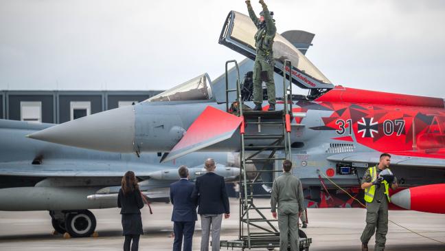 Erste Eurofighter zurück in Ostfriesland
