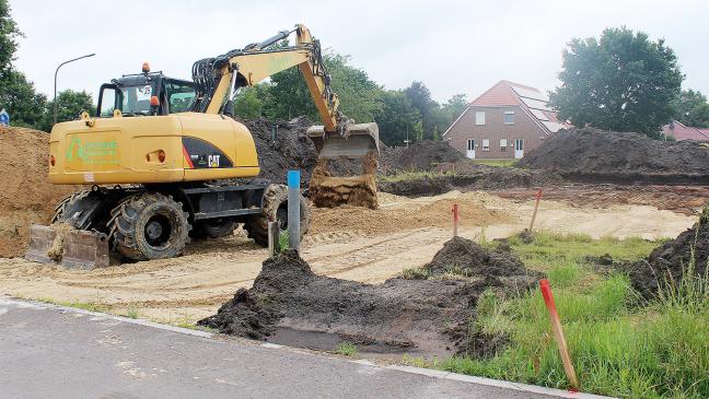 Baustart für Einkaufsbox in Wymeer