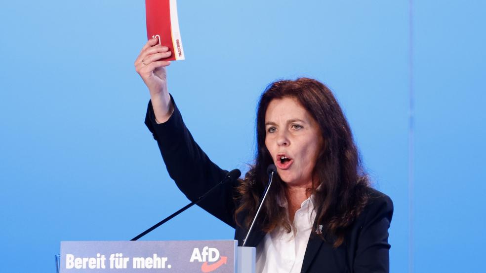 Die AfD-Kreisvorsitzende Anja Arndt hatte im Zusammenhang mit einer Protestkundgebung gegen einen AfD-Parteitag in Leer Strafanzeige gegen die Grünen-Politikerin Mechthild Tammena aus Leer erstattet. © Koall (dpa)