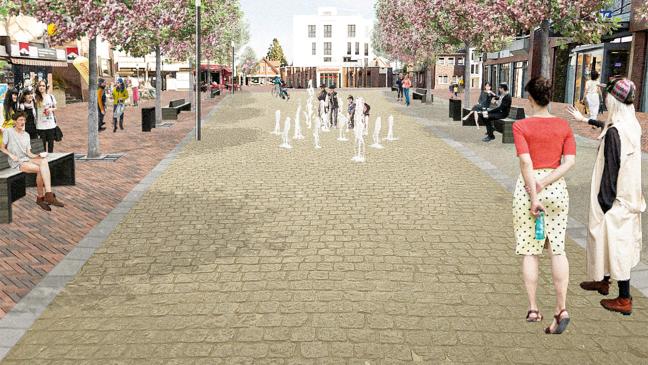 Baubeginn beim Marktplatz in Aschendorf