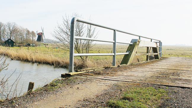 Neue Brücke auf dem Weg