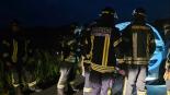 Wildunfall: Feuerwehr Bunde im Einsatz
