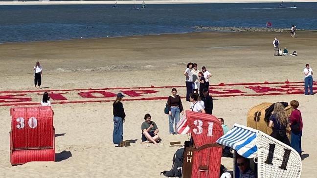 Protestcamp gegen Gasbohrungen vor Borkum 