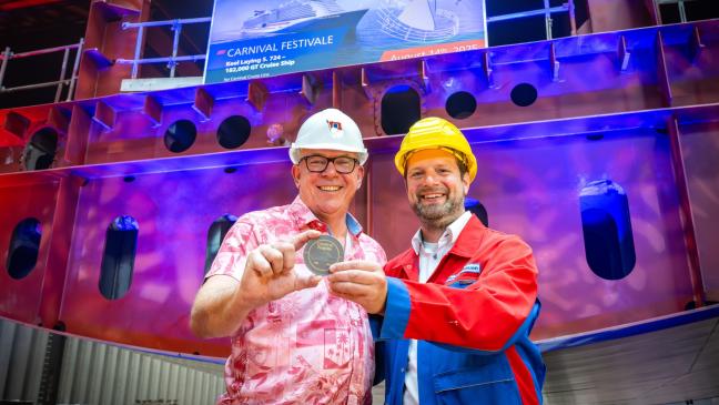 "Carnival Festivale" ist auf Kiel gelegt