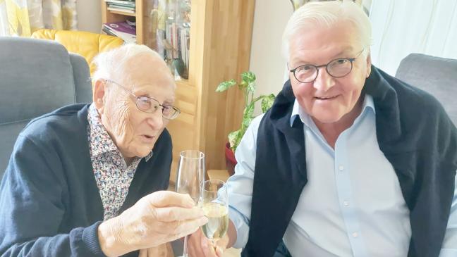Privater Plausch mit Präsidentenpaar