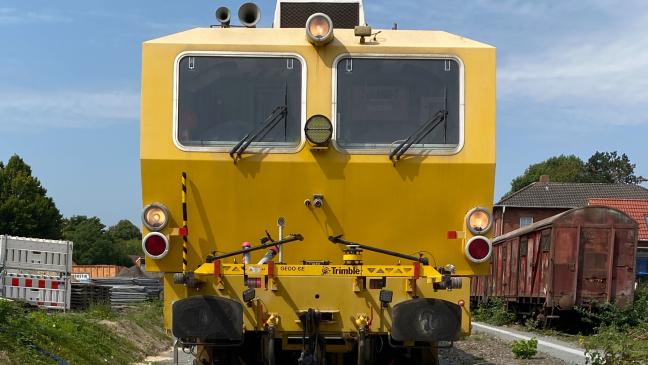 Nachtarbeiten an der Bahnstrecke im Rheiderland