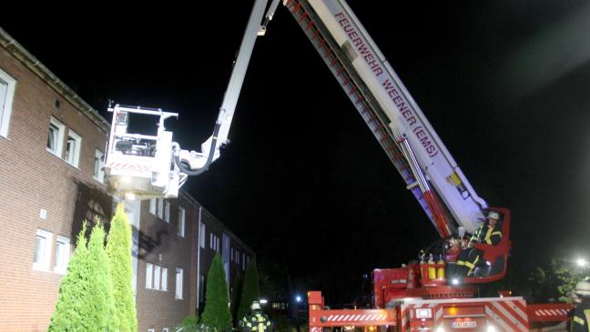 Brand in Mehrfamilienhaus in Weener