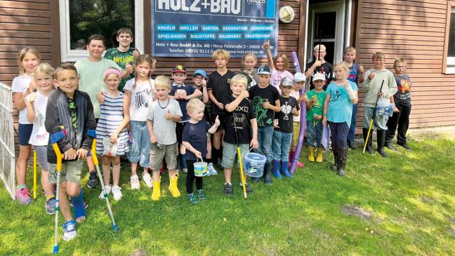 25 Kinder mit dabei beim Ferienangeln in Weener