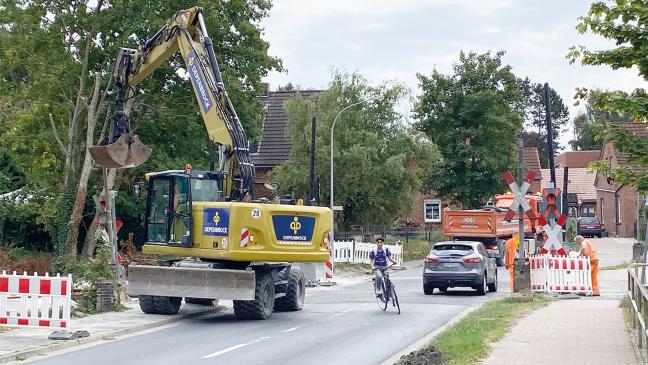 Am Freitag Arbeiten am Bahnübergang in Weener  
